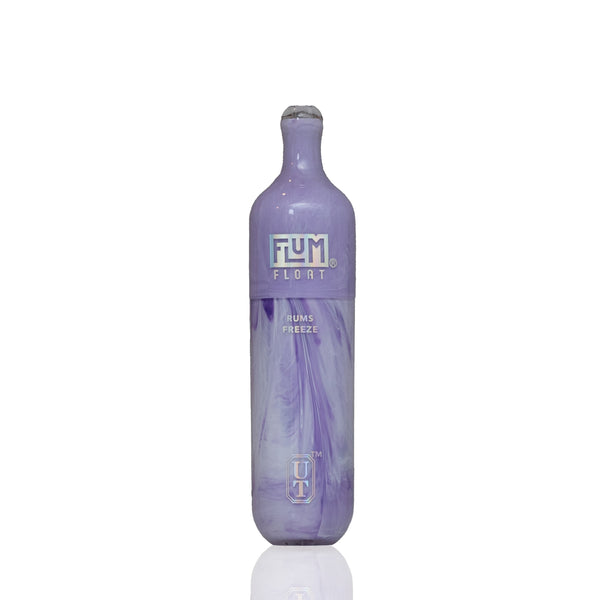 Navy blue disposable with mixed paint patterns on a white background on the new UT bar design