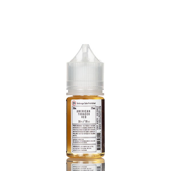 Cedar Vape Salt Nic - American Tobacco Red - 30mL (DISCONTINUED)
