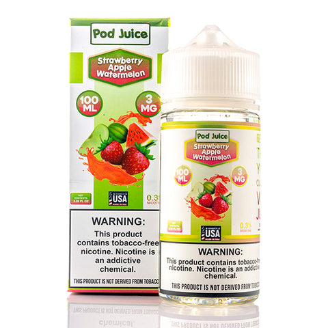 Strawberry Apple Watermelon - Pod Juice E-Liquid (100 ml)