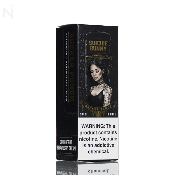 Suicide Bunny E-Liquid - Sucker Punch (Strawberry Dragonfruit Cream) - 120ml