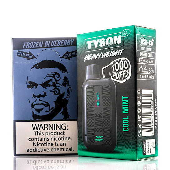Tyson Disposable Vape Tyson 2.0 Heavyweight Disposable Vape - 7000 Puffs Tyson 2.0 Lightweight 6K Frozen Mix ( Tyson Disposable Vape Tyson 2.0 Heavyweight Disposable Vape - 7000 Puffs Tyson 2.0 Lightweight 6K Frozen Mix (
