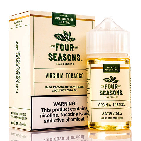 Virginia Tobacco - Four Seasons E-Juice [Naturally-Extracted]