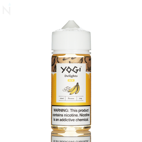 yogi vape juice Delights Banana Ice E-Liquid - 100mL The Treasure Chest Smoke MANUFACTURER_Elfbar Flavour:Double Apple Ice