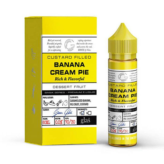 Banana Cream Pie E-Juice Glas Basix