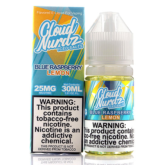 Blue Raspberry Lemon Iced Salt - Cloud Nurdz E-Juice