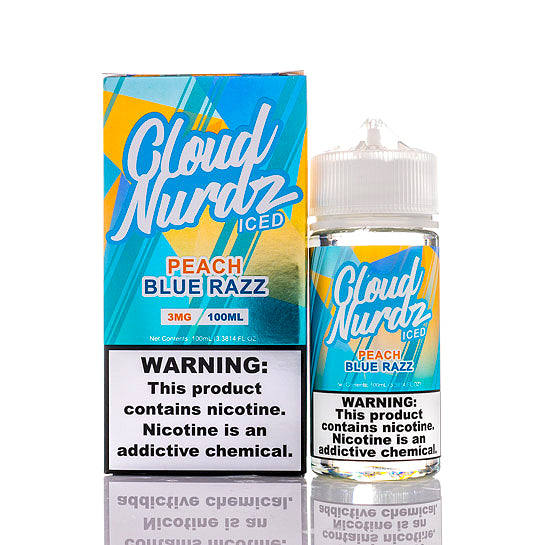Cloud Nurdz Peach Blue Razz Iced E-Liquid