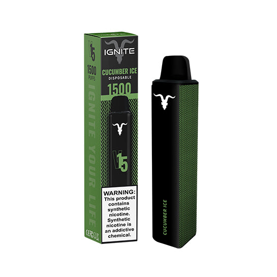 Ignite v15 disposable vape pen cucumber ice