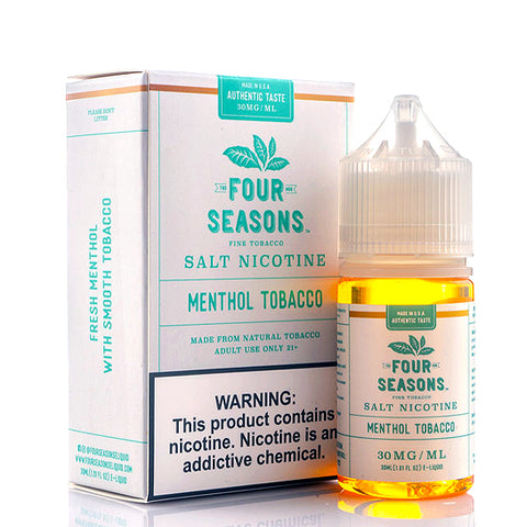 Menthol Tobacco Salt - Four Seasons E-Juice [Naturally-Extracted]
