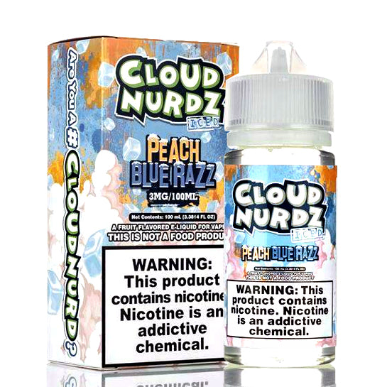 Peach Blue Razz Iced Cloud Nurdz E-Juice