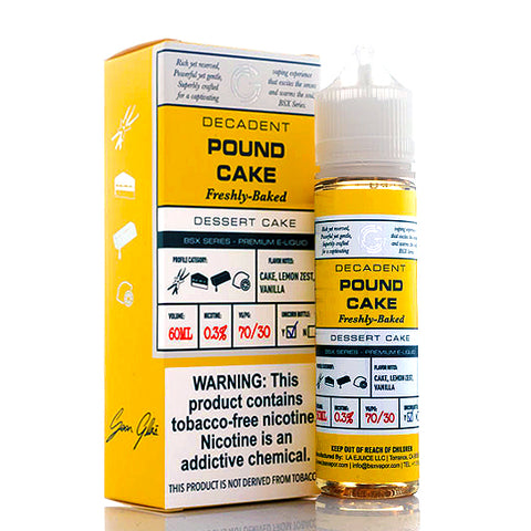Pound Cake - Glas Basix E-Juice (60 ml)
