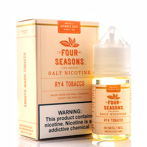 RY4 Tobacco Salt - Four Seasons E-Juice [Naturally-Extracted]