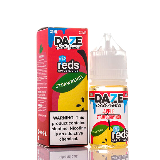 Reds Strawberry Ice Salt E-Juice by 7 Daze