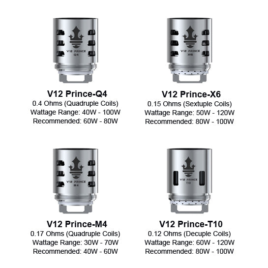 Smok TFV12 prince replacement coils