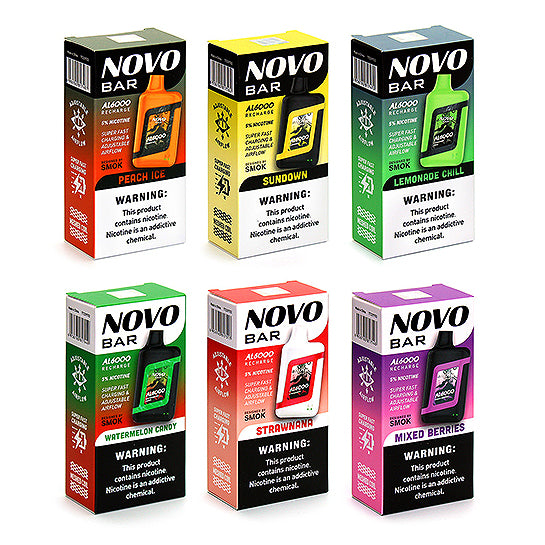 Smok Novo Bar AL6000 Disposable Vape - Vapor Authority Smok Novo Bar AL6000 Disposable Vape - Vapor Authority