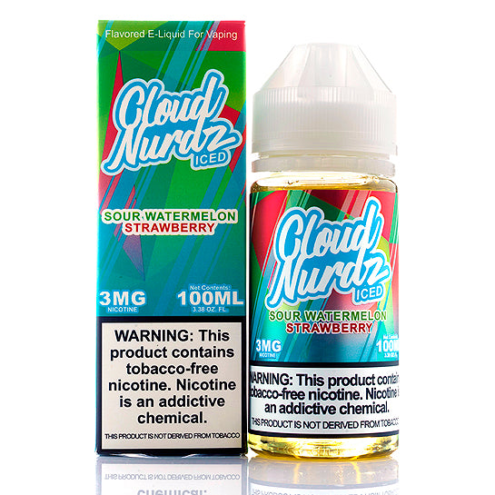 Sour Watermelon Strawberry Iced E-Juice by Cloud Nurdz Sour Watermelon Strawberry Iced E-Juice by Cloud Nurdz
