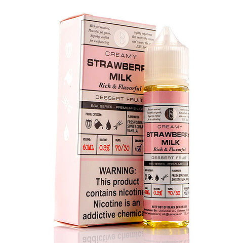 Strawberry Milk - Glas Basix E-Juice (60 ml)