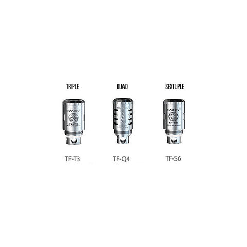 Smok TFV4 Coils / (Triple, Quad & Sextuple Coil) Atomizer Heads (5 Pack)