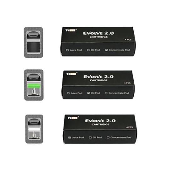 Yocan Evolve 2.0 Pod Cartridges - Juice, oil, concentrate