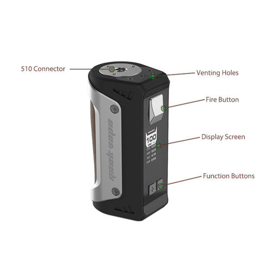 Geek Vape Aegis TC Box Mod (Waterproof & Shockproof) - Vapor Authority Geek Vape Aegis TC Box Mod (Waterproof & Shockproof) - Vapor Authority
