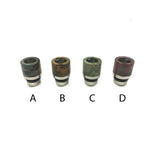 Stabilized wood drip tips
