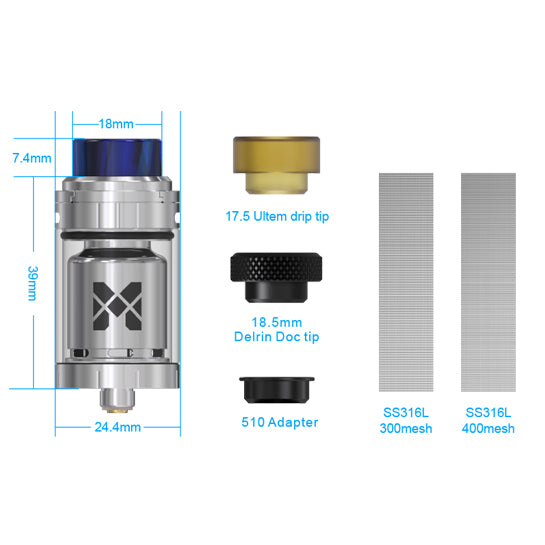 Vandy Vape Mesh 24 RTA - Rebuildable Tank Atomizer Vandy Vape Mesh 24 RTA - Rebuildable Tank Atomizer