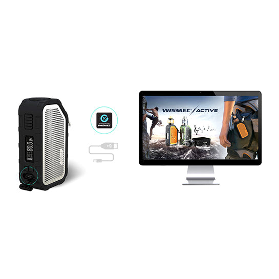 Wismec Active 80W Box Mod & Bluetooth Speaker - Vapor Authority Wismec Active 80W Box Mod & Bluetooth Speaker - Vapor Authority